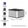 Dokstacija QOLTEC 5316 2x 2.5/3.5 collu HDD/SSD, SATA, USB 3.0 (5 Gb/s), alumīnija korpuss