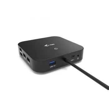 i-tec USB-C HDMI DP dokstacija ar strāvas padevi 100 W