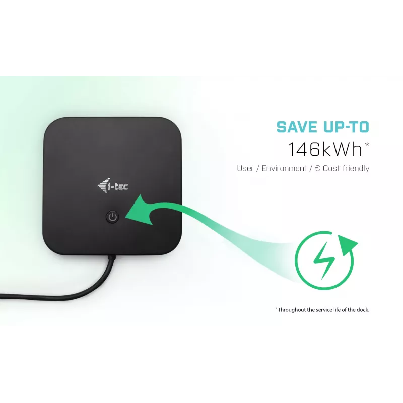 i-tec USB-C HDMI DP dokstacija ar strāvas padevi 100 W + universāls lādētājs 100 W