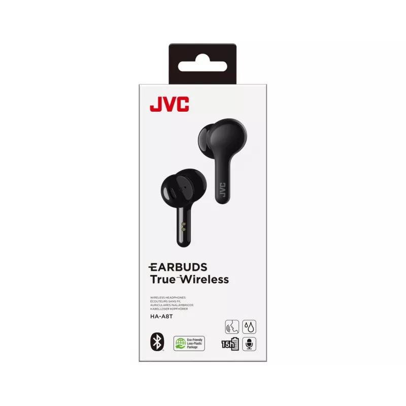JVC HA-A8T-B Austiņas True Wireless Stereo (TWS) Ievietojamas Mūzikai Melnas