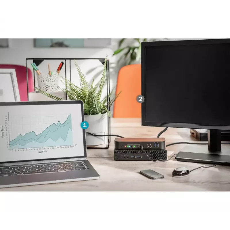 DIGITUS KVM slēdzis, 2x1 DP, DP/HDMI izeja, USB 4Kx2K@60Hz