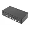 KVM slēdzis Digitus 4 portu viena displeja 4K HDMI