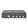 KVM slēdzis Digitus 4 portu viena displeja 4K HDMI