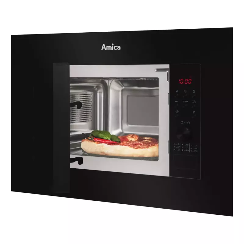 Iebūvējamā mikroviļņu krāsns Amica AMGB20E2GB, 800 W, 20 L