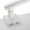 Monitora galda stiprinājums ART RAMM L-19GD 17–32 collu monitoriem, gāzes palīdzība, 2–9 kg, 2x USB 3.0, balts, skava