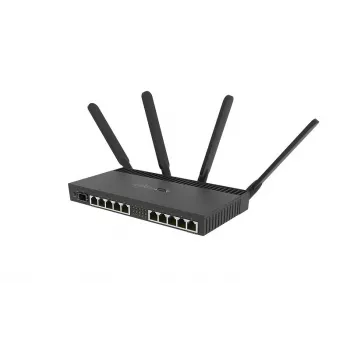 MIKROTIK Wireless Router - Rb4011igs+5hacq2hnd-ingigabit Ethernet Dual-band (2.4 GHz / 5 GHz) Melns