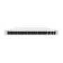 Pārvaldāms L3 slēdzis MikroTik CRS354-48P-4S+2Q+RM — 48× Gigabit RJ-45, 4× SFP+, 2× QSFP+, 48 PoE porti