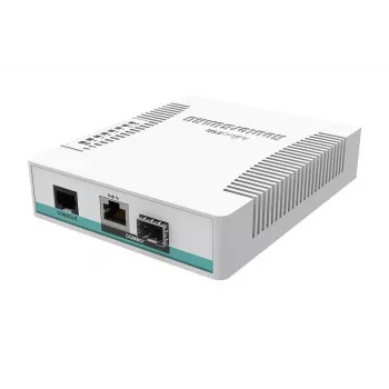 Tīkla slēdzis MikroTik CRS106-1C-5S — 5× Gigabit RJ-45, 5× SFP, PoE, 30V DC