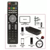 DVB-T/DVB-T2 uztvērējs WIWA H.265 MINI — H.265 HD digitālais virszemes uztvērējs, Full HD, HDMI, USB, 5V/1.5A