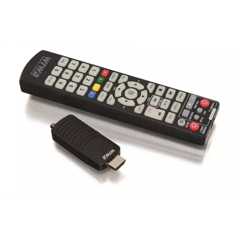 DVB-T/DVB-T2 uztvērējs WIWA H.265 MINI — H.265 HD digitālais virszemes uztvērējs, Full HD, HDMI, USB, 5V/1.5A