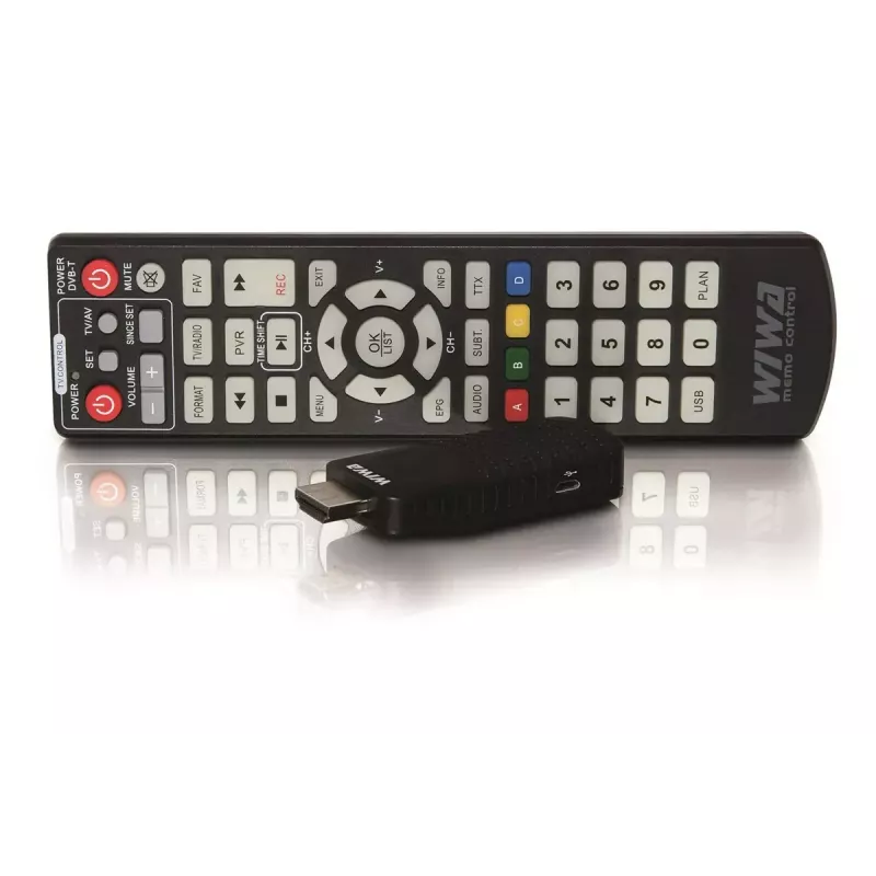DVB-T/DVB-T2 uztvērējs WIWA H.265 MINI — H.265 HD digitālais virszemes uztvērējs, Full HD, HDMI, USB, 5V/1.5A