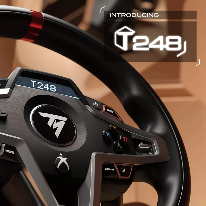 Thrustmaster T248 Melns USB stūres rats + pedāļi Analogais / digitālais PC, PlayStation 4, PlayStation 5