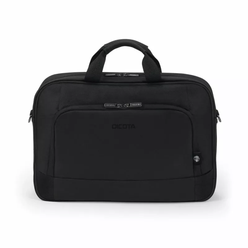 DICOTA Eco Top Traveller Base - 15-17,3 collu klēpjdatora soma - melna / 300d pārstrādāta PET poliestera