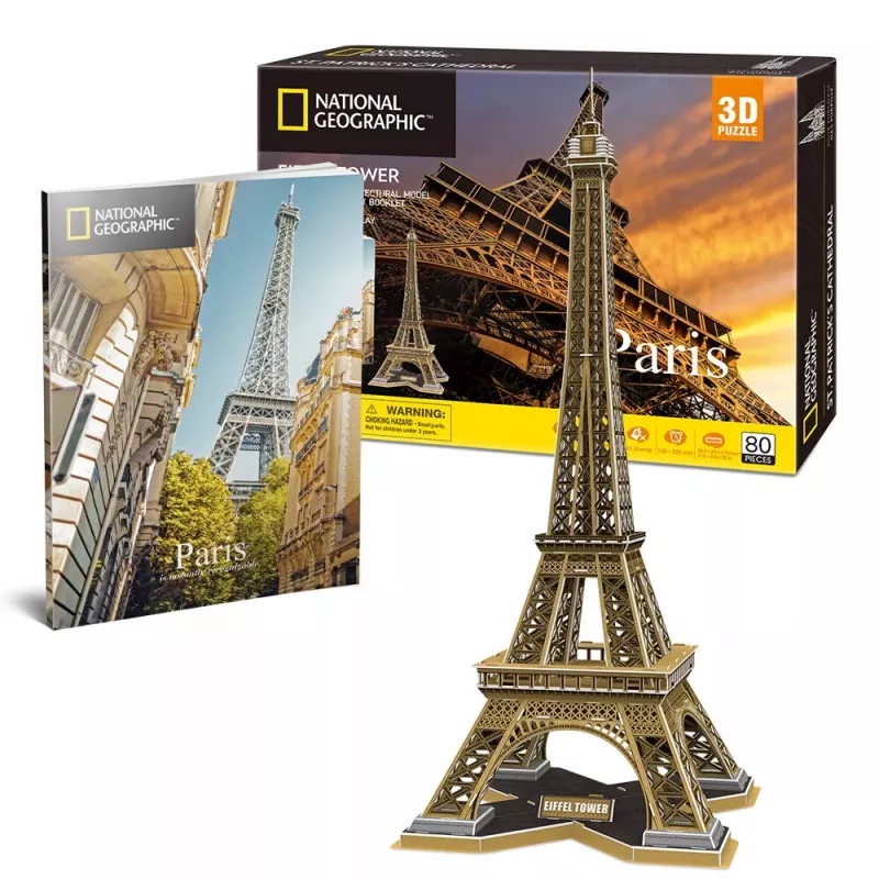 3D Puzzle CubicFun Eifeltornis 80 gab. Ēkas 306-DS0998