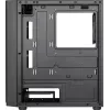 Aerocool HEXFORMBKV2 Micro ATX datora korpuss ar 3 FRGB melniem ventilatoriem