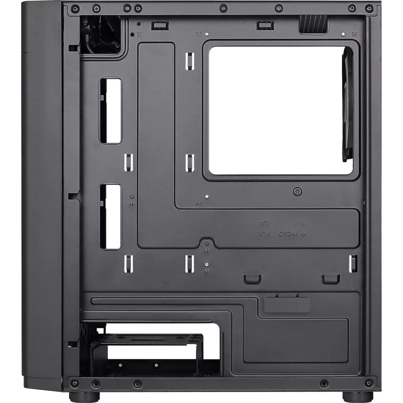 Aerocool HEXFORMBKV2 Micro ATX datora korpuss ar 3 FRGB melniem ventilatoriem