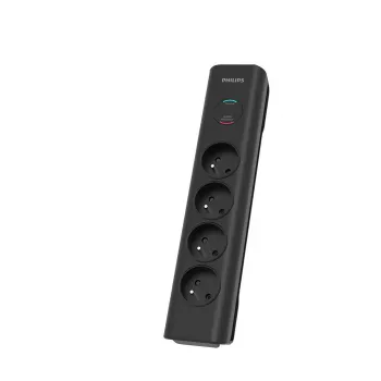 Pārsprieguma aizsargs Philips SPN7040BA/60 6 maiņstrāvas kontaktligzdas 600 J 2 m Melns