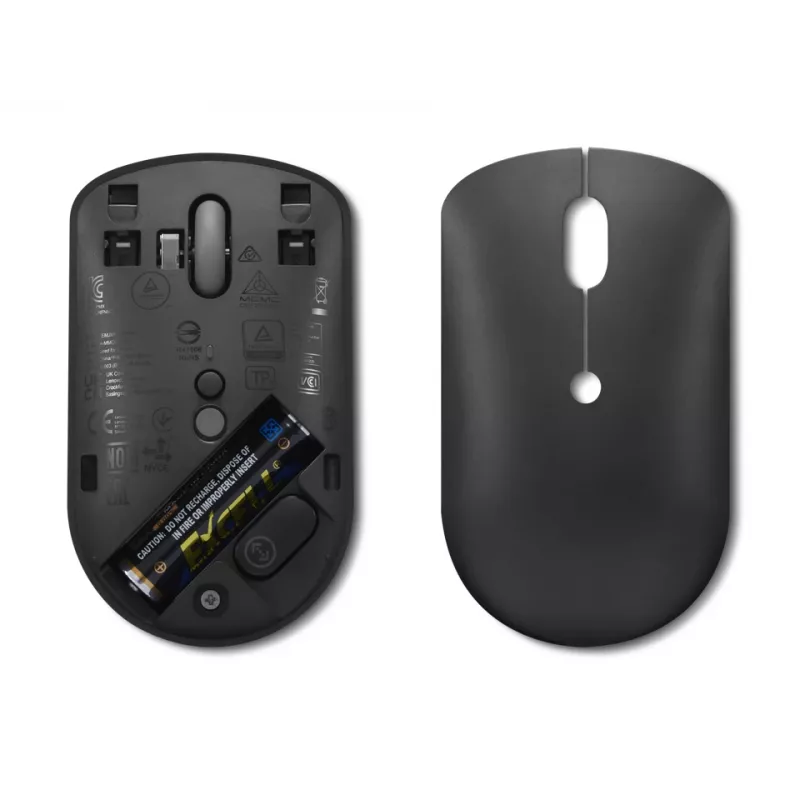 Lenovo 400 pele Office Ambidextrous RF Bezvadu Optiskā 2400 DPI