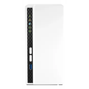 QNAP TS-233 NAS/glabāšanas serveris Tornis ARM Cortex-A55 2 GB 0 TB QNAP QTS Balts
