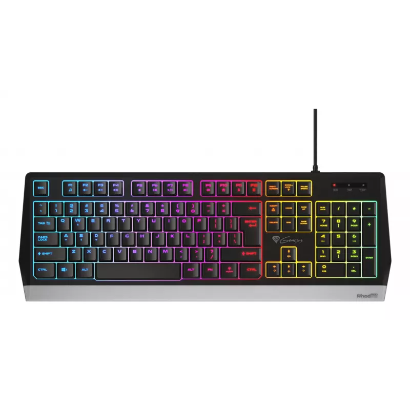 GENESIS Rhod 300 RGB tastatūra Gaming USB QWERTY angļu melna