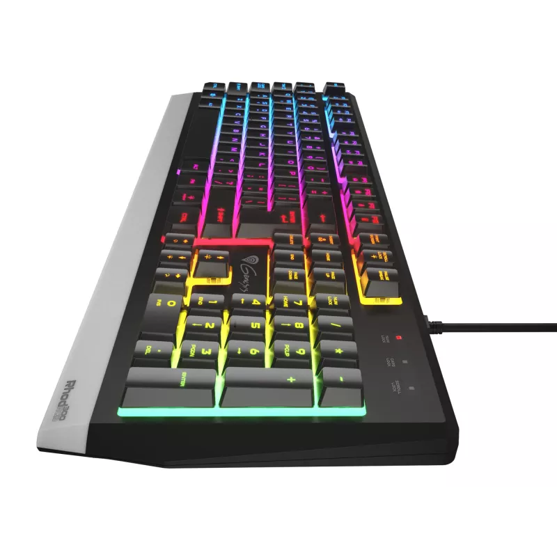GENESIS Rhod 300 RGB tastatūra Gaming USB QWERTY angļu melna