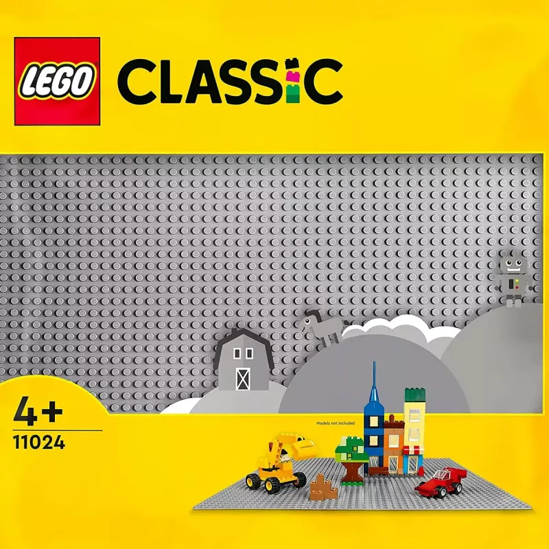 LEGO būvplāksne 11024 — Classic pelēkā pamatplāksne 48x48 tapas (380 × 380 mm)