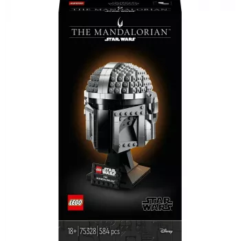 Konstrukciju rotaļlieta LEGO Mandalorietis ķivere 75328 — Zvaigžņu karu displeja modelis, kolekcionējams būvkomplekts, 584 gab., vecumam 18+
