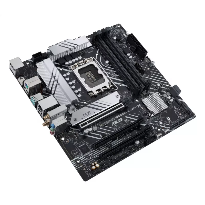 Mātesplate ASUS PRIME B660M-A WIFI D4 — Intel B660, LGA 1700, micro ATX, DDR4, 4 DIMM, Wi‑Fi 6, 2x M.2