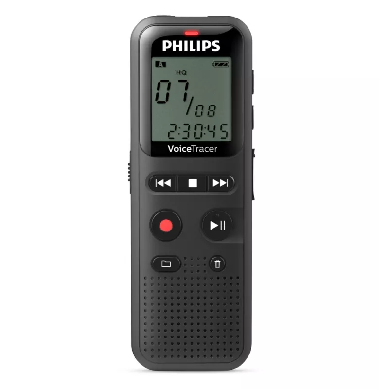 Philips VoiceTracer 8 kHz Melns