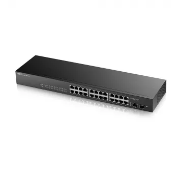 Zyxel GS-1900-24 v2 pārvaldīts L2 Gigabit Ethernet (10/100/1000) 1U Melns