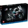 LEGO Technic motocikla modelis BMW M1000RR 42130 ar detalizētu dzinēju un strādājošu balstiekārtu