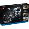 LEGO Technic motocikla modelis BMW M1000RR 42130 ar detalizētu dzinēju un strādājošu balstiekārtu