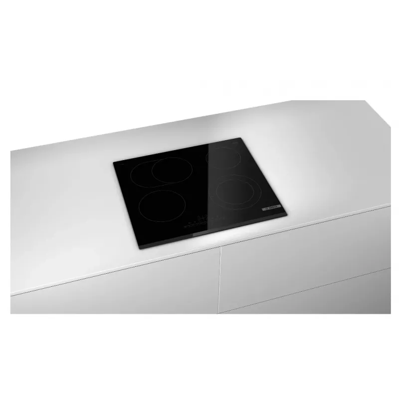 Bosch Serie 6 PKN631FP2E Melna Iebūvējama Keramikas plīts virsma ar 4 zonām