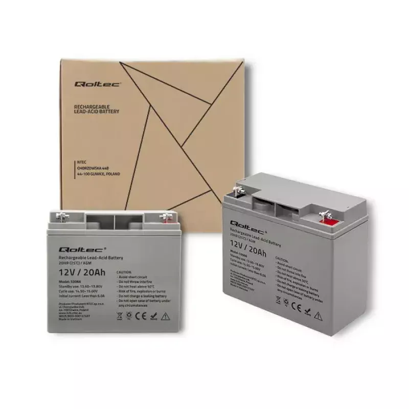 Qoltec 53066 UPS baterija Sealed Lead Acid 12 V 20 Ah