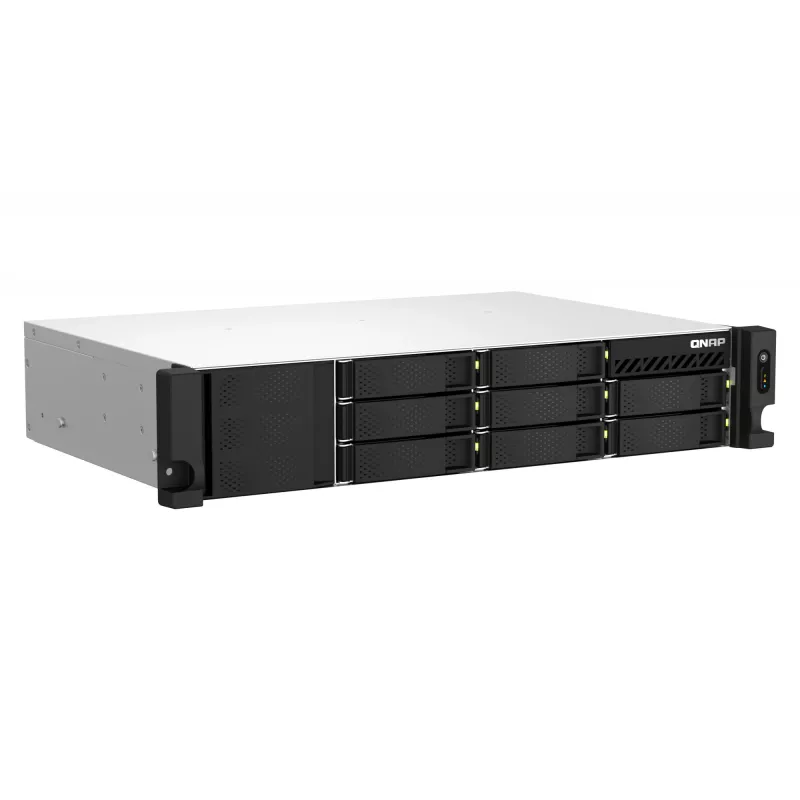 QNAP TS-873AEU-4G NAS/storage server Rack (2U) Ryzen Embedded V1500B 4 GB DDR4 0 TB QuTS hero Melns