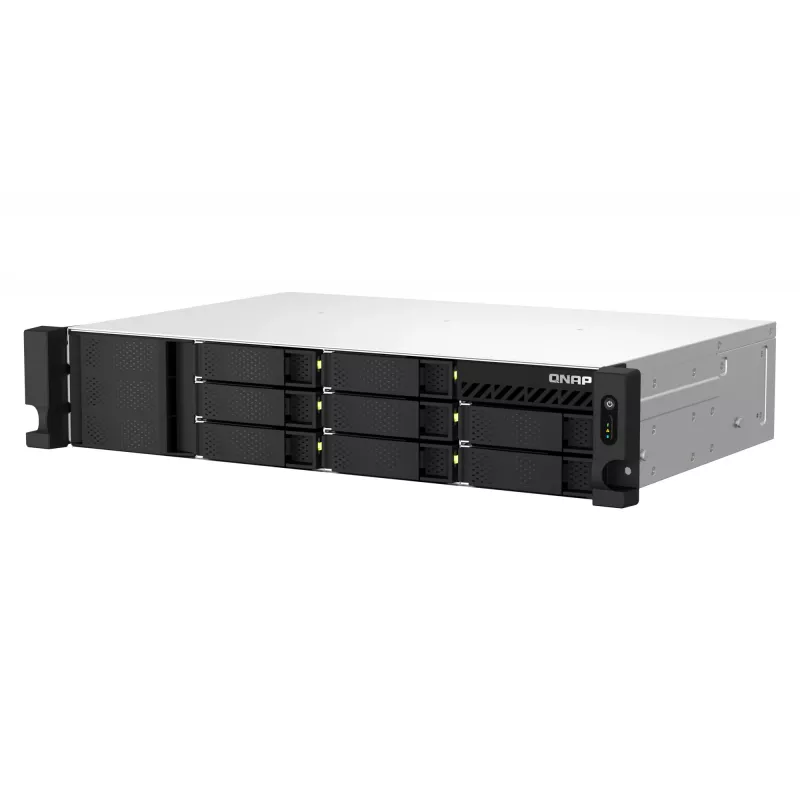 QNAP TS-873AEU-4G NAS/storage server Rack (2U) Ryzen Embedded V1500B 4 GB DDR4 0 TB QuTS hero Melns