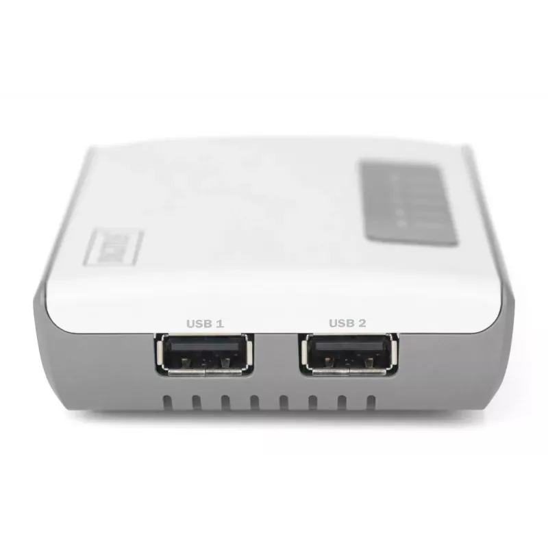DIGITUS 2 portu USB 2.0 Wi-Fi tīkla serveris NAS USB centrmezgls drukas serveris