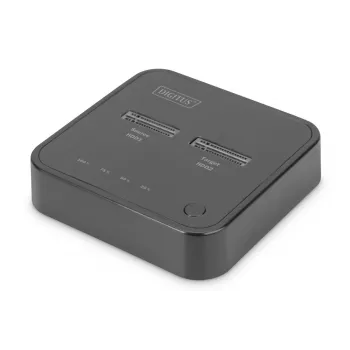 Digitus Dual M.2 NVMe SSD dokstacija ar USB-C un bezsaistes klonēšanas funkciju