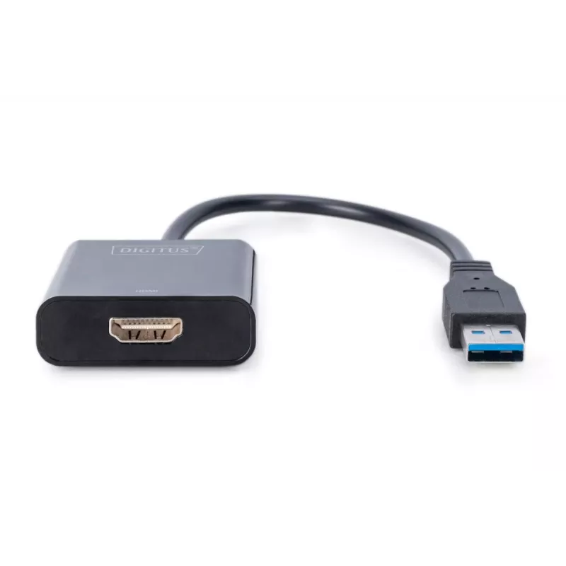 DIGITUS USB 3.0 uz HDMI adapteris, ieeja USB, izeja HDMI, izšķirtspēja līdz 1080p