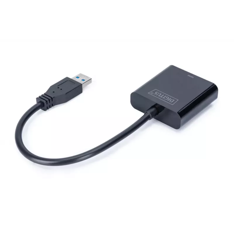 DIGITUS USB 3.0 uz HDMI adapteris, ieeja USB, izeja HDMI, izšķirtspēja līdz 1080p