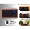 Pārnēsājamais radio Adler AD 1184 ar DAB+/FM/AM digitālo uztvērēju, Bluetooth 5.0, 15W, SD/USB, modinātājpulksteni, melns/koks