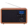 Pārnēsājamais radio Adler AD 1184 ar DAB+/FM/AM digitālo uztvērēju, Bluetooth 5.0, 15W, SD/USB, modinātājpulksteni, melns/koks