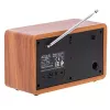 Pārnēsājamais radio Adler AD 1184 ar DAB+/FM/AM digitālo uztvērēju, Bluetooth 5.0, 15W, SD/USB, modinātājpulksteni, melns/koks