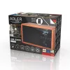 Pārnēsājamais radio Adler AD 1184 ar DAB+/FM/AM digitālo uztvērēju, Bluetooth 5.0, 15W, SD/USB, modinātājpulksteni, melns/koks