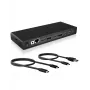 ICY BOX IB-DK2245AC Vadu USB 3.2 Gen 1 (3.1 Gen 1) Type-C Melns