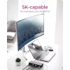 ICY BOX IB-DK2245AC Vadu USB 3.2 Gen 1 (3.1 Gen 1) Type-C Melns