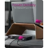 ICY BOX IB-DK2245AC Vadu USB 3.2 Gen 1 (3.1 Gen 1) Type-C Melns