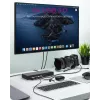 ICY BOX IB-DK2245AC Vadu USB 3.2 Gen 1 (3.1 Gen 1) Type-C Melns