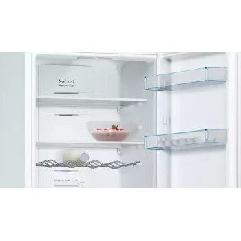 Bosch Serie 4 KGN36VWED ledusskapis-ar saldētavu, brīvi stāvošs, 326 L, balts