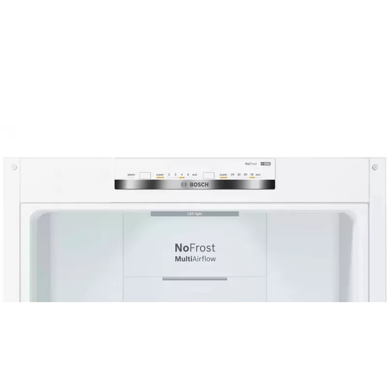 Bosch Serie 4 KGN36VWED ledusskapis-ar saldētavu, brīvi stāvošs, 326 L, balts